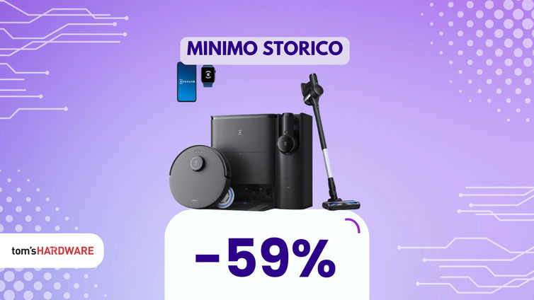 Immagine di Oggi Amazon regala un altro affare: combo di aspirapolvere e robot al prezzo più basso di sempre